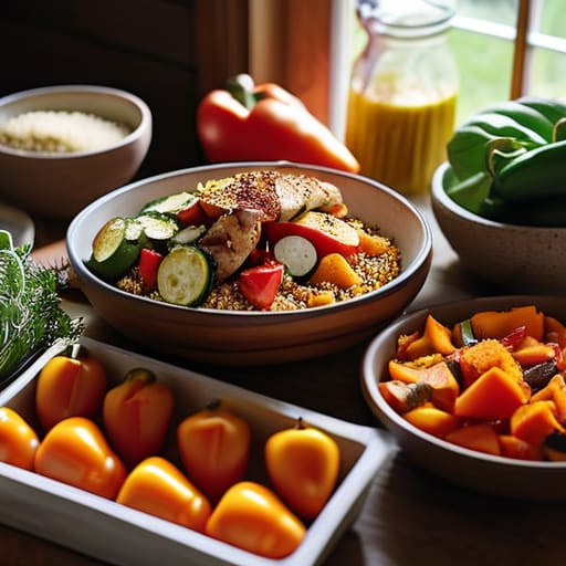 Meal prepping using The "Component" Method.