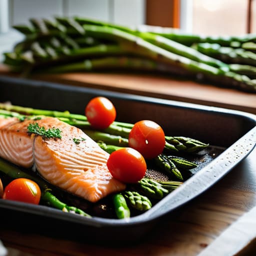 Easy Sheet Pan Everything meal preparation.