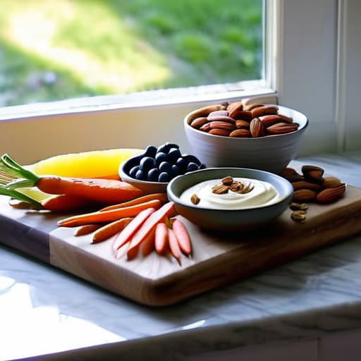 Nutritious and healthy snacks for satiety.