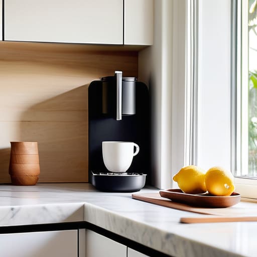 Kitchen organization ideas for clear countertops.