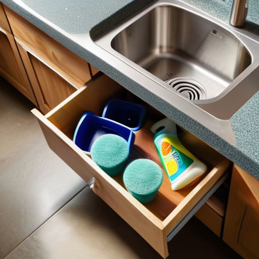 Organized under-sink storage, The Low-Stakes Finish Line.